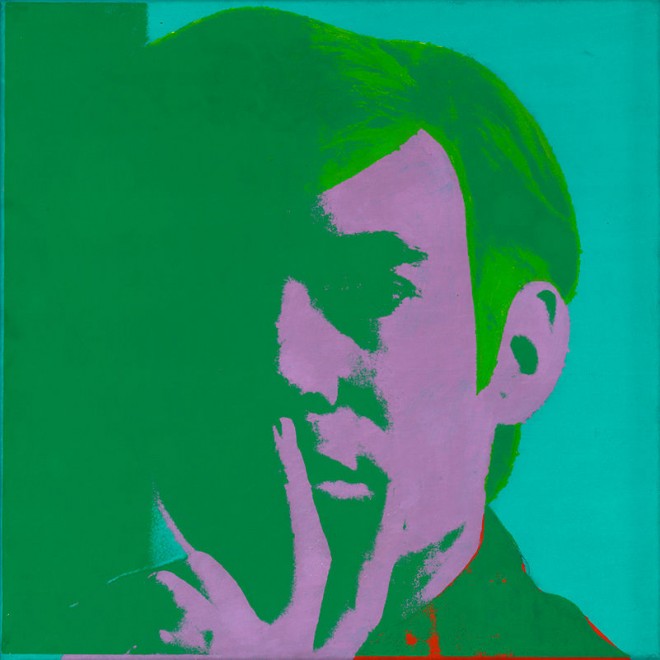 Large Artwork Exhibition of Andy Warhol at the Whitney Museum