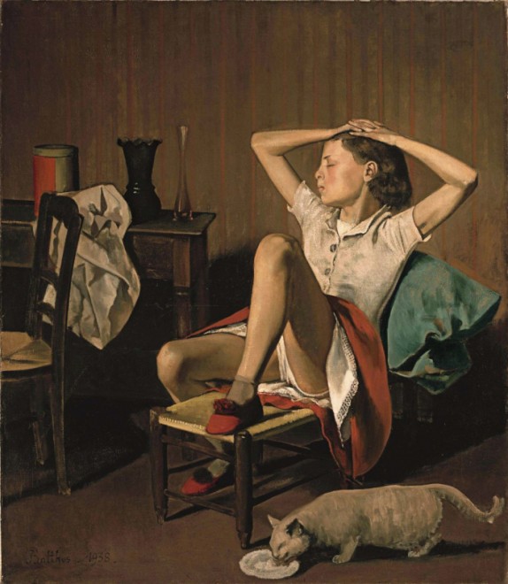 “Thérèse on a Bench Seat” by Balthus Gets Auctioned